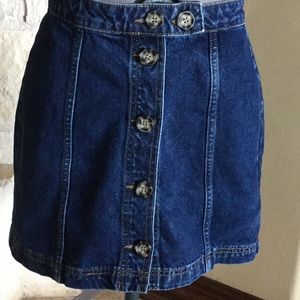 Urban Outfitters Button Front Denim Skirt. Size S